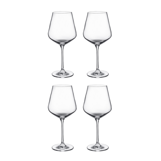 Villeroy & Boch La Divina Burgundy Glass Set of 4