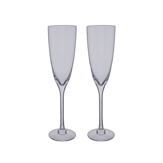Dartington Crystal Rachael Champagne Flute Pair