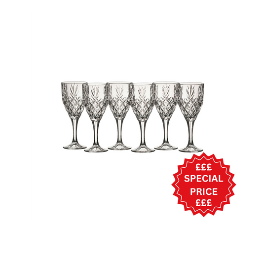 Galway Crystal Renmore Goblet Set of 6