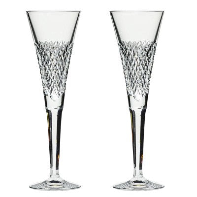 Royal Scot Crystal Tiara Pair of Flute Champagnes