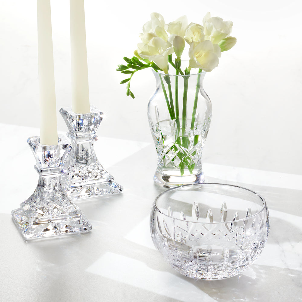 Waterford Crystal Giftology Lismore Candlestick Pair