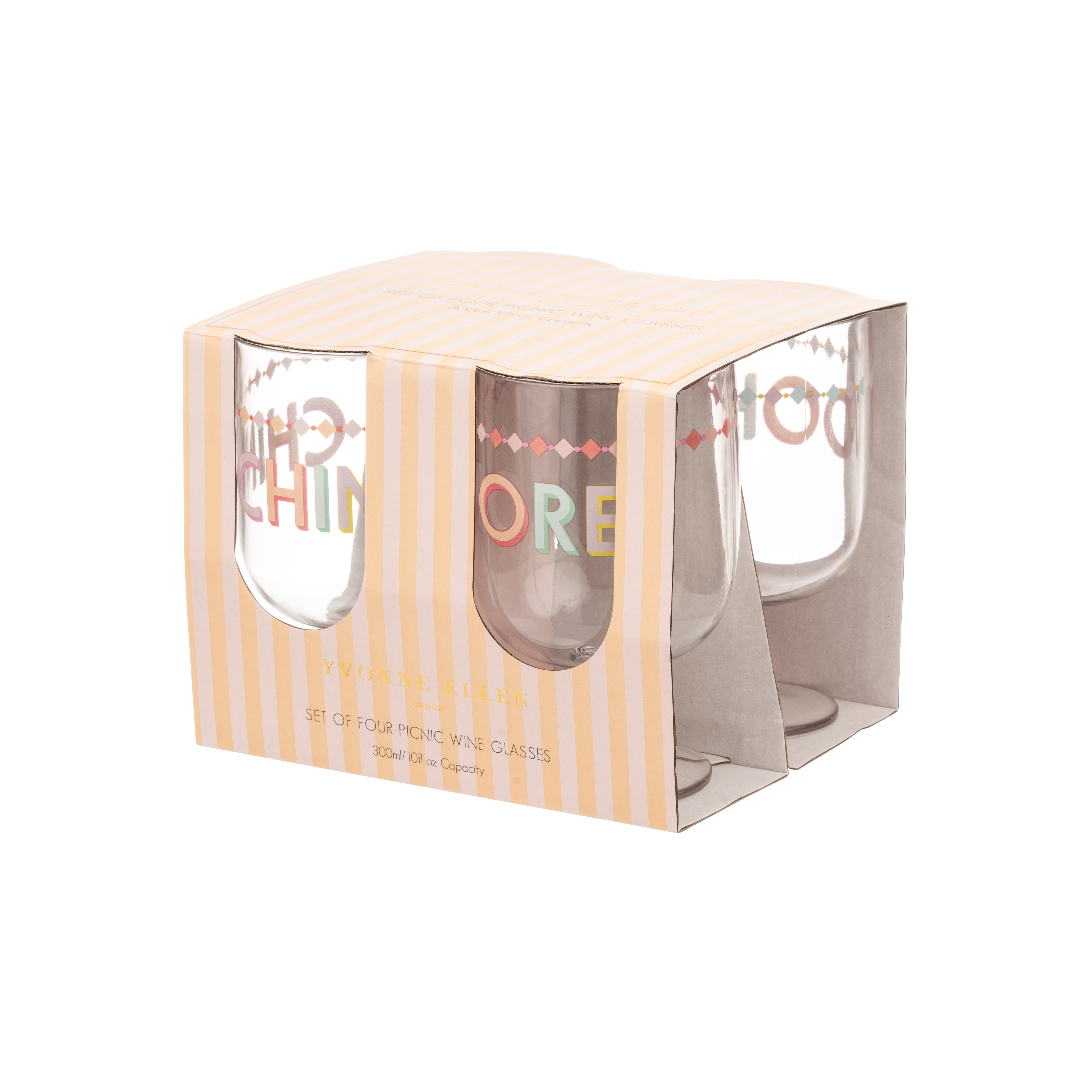 Yvonne Ellen Plastic Wine Glass Set of 4