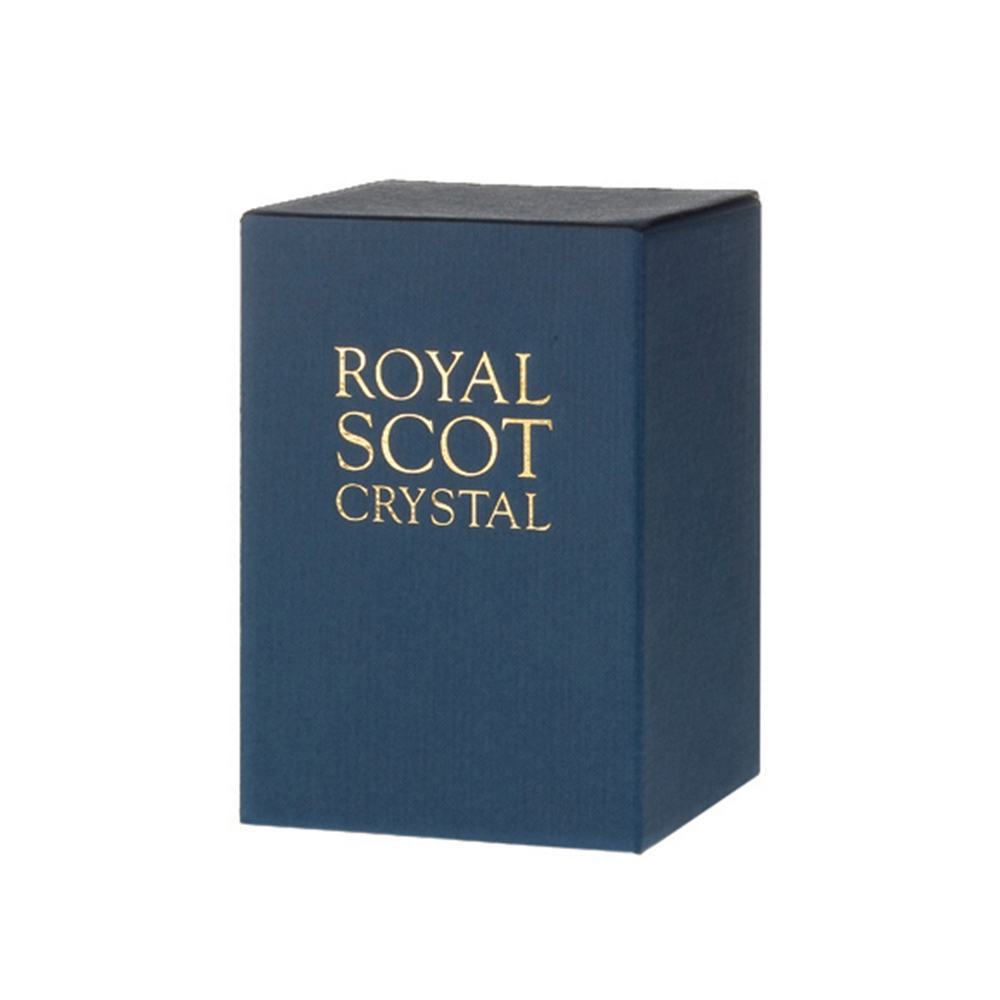 Royal Scot Crystal Bee & Honeysuckle Tall Vase 10"