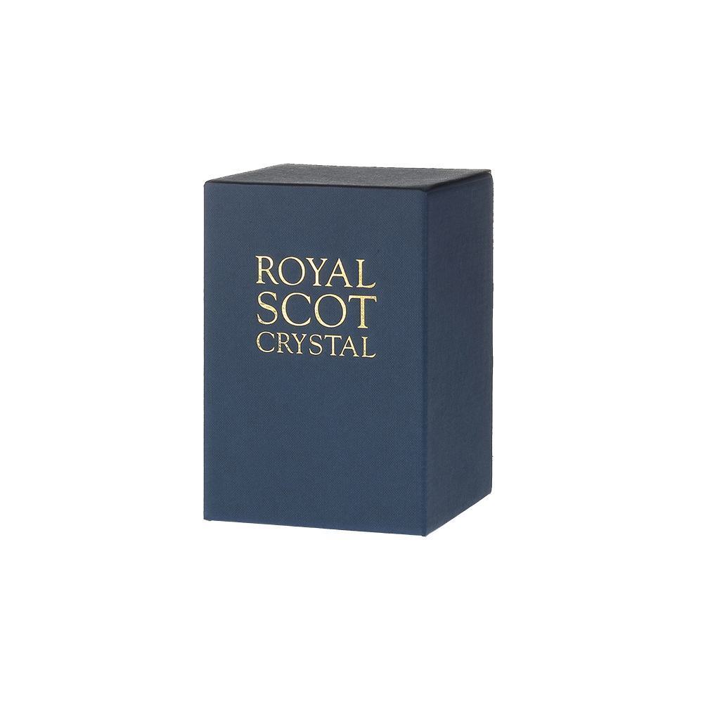 Royal Scot Crystal London Small Barrel Vase 8"
