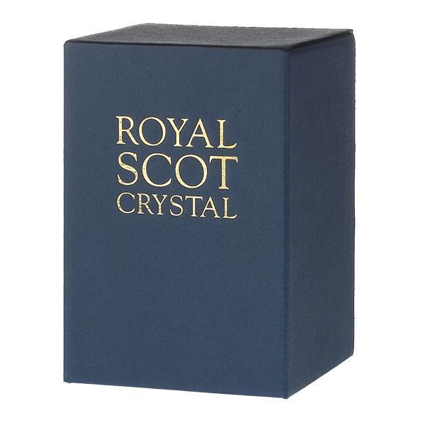 Royal Scot Crystal Poppy Field Small Barrel Vase 6"