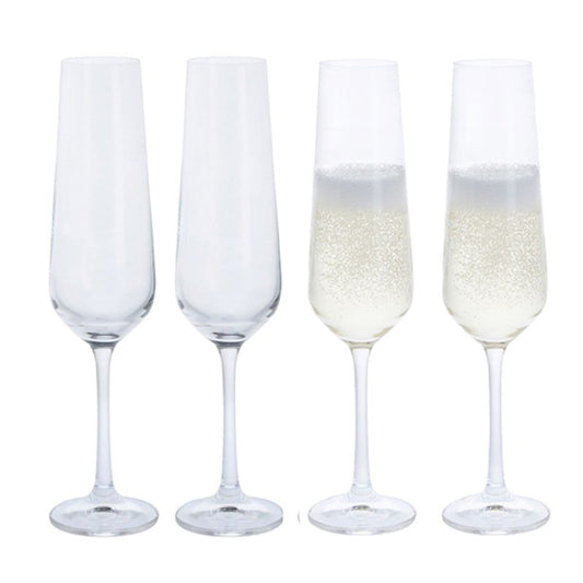 Dartington Crystal Cheers! Champagne Flute, Set of 4
