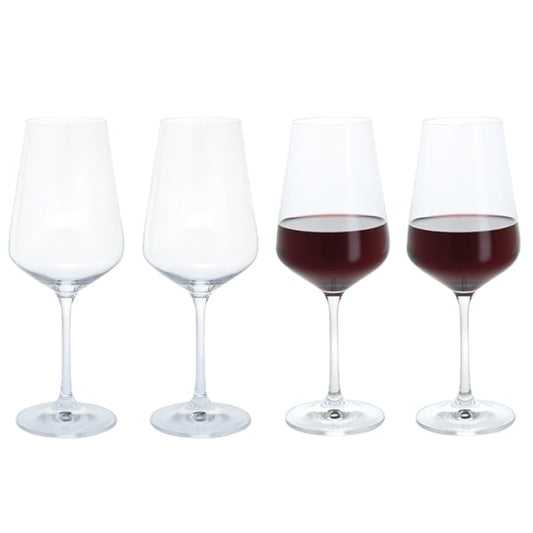 Dartington Crystal Cheers! Red Wine Glass, Set of 4