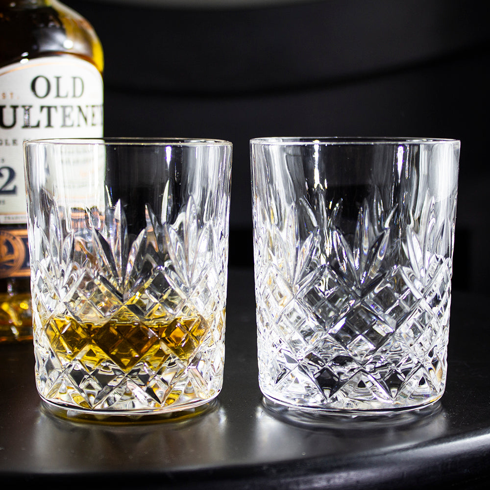 Royal Scot Crystal Edinburgh Whisky Tumblers Set of 2