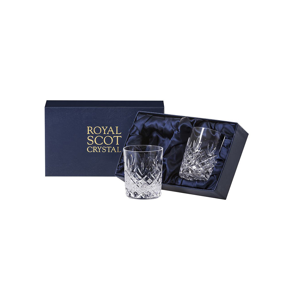 Royal Scot Crystal Edinburgh Whisky Tumblers Set of 2