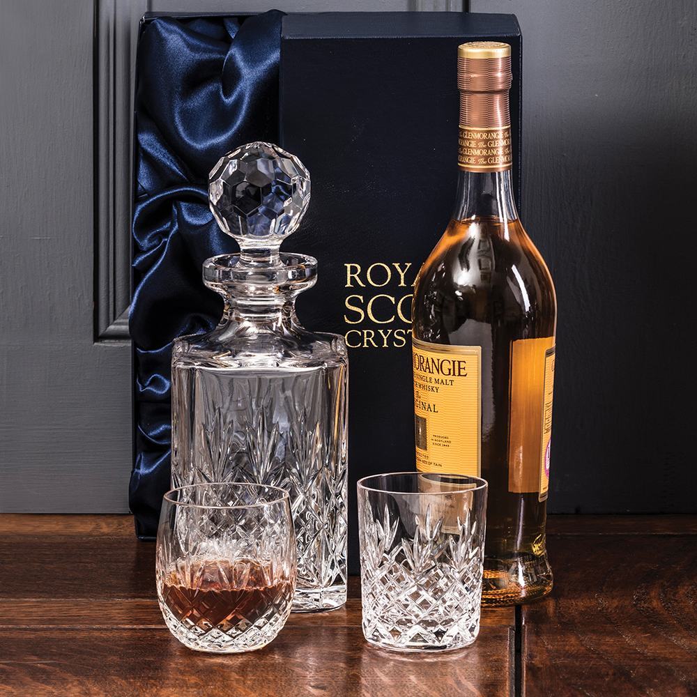 Royal Scot Crystal Edinburgh Whisky Tumblers Set of 6