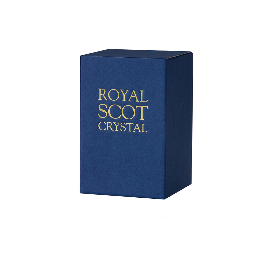 Royal Scot Crystal Daffodils Large Flared Vase 10.5"