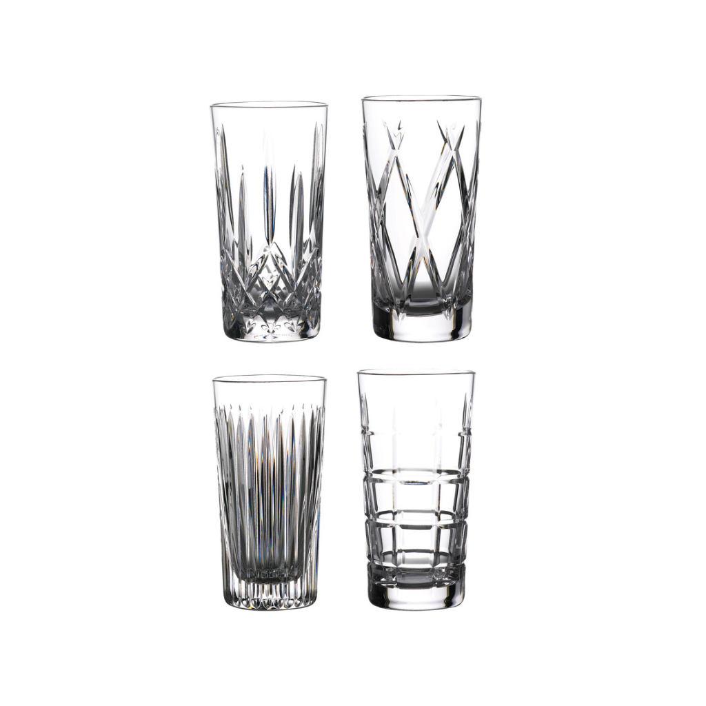 Waterford Crystal Gin Journey Hiball Mixed Set of 4