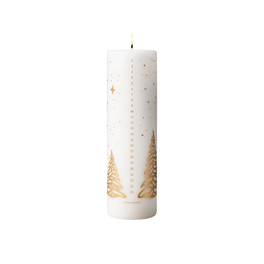 Georg Jensen 2023 Advent Calendar Candle Gold with Candleholder-Christmas-Goviers