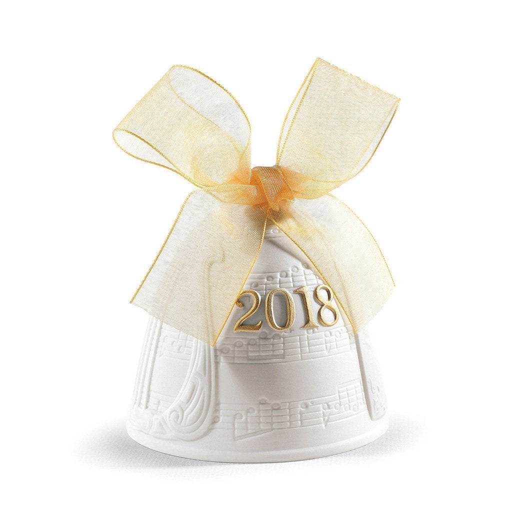 Lladro Christmas Bell 2018 Gold SPECIAL PRICE-Christmas-Goviers