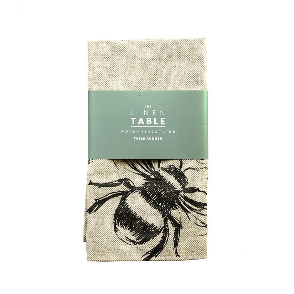 Selbrae House Bee Linen Table Runner-home-Goviers