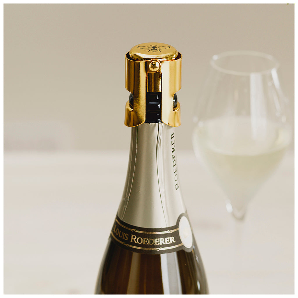 Selbrae House Gold Bee Champagne Stopper-Valentine-Goviers