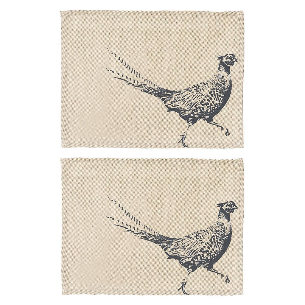 Selbrae House Pheasant Linen Placemats-home-Goviers