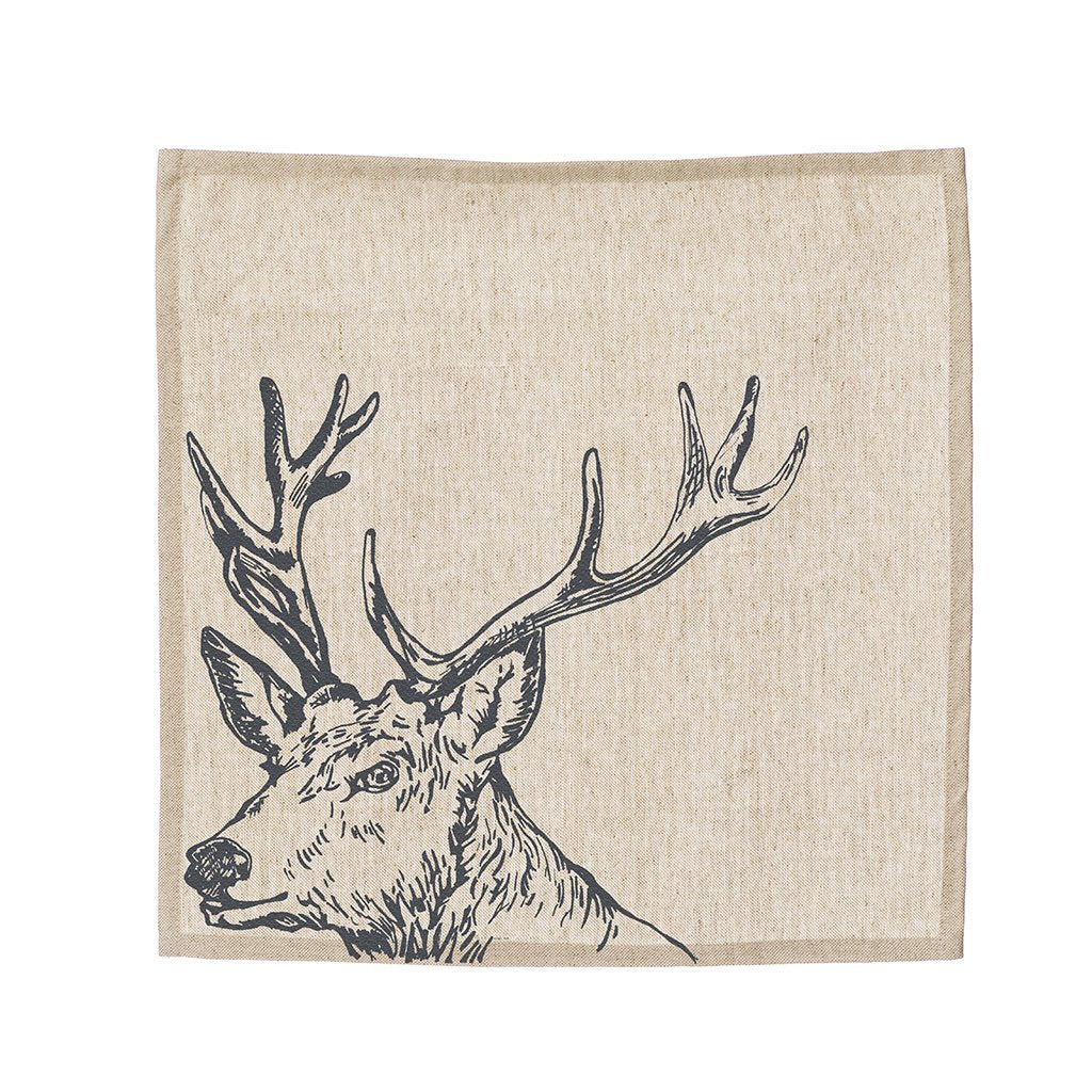 Selbrae House Stag Linen Napkins | set of 4-home-Goviers