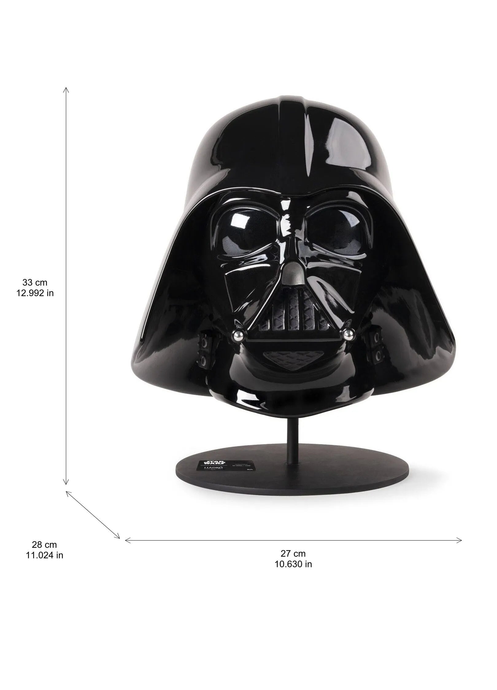 Lladro Darth Vader Helmet Sculpture. Limited Edition