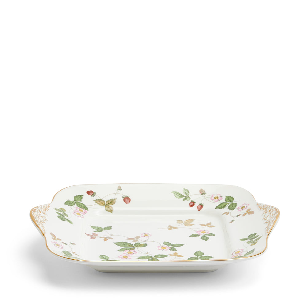 Wedgwood Wild Strawberry Square Cake Plate 27cm – Havens