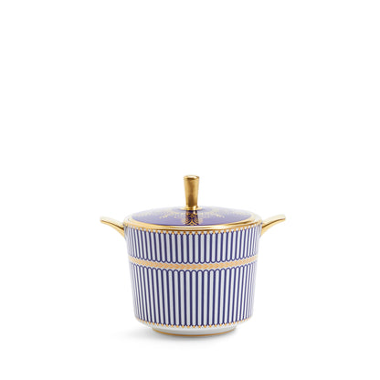 Wedgwood Anthemion Blue Covered Sugar