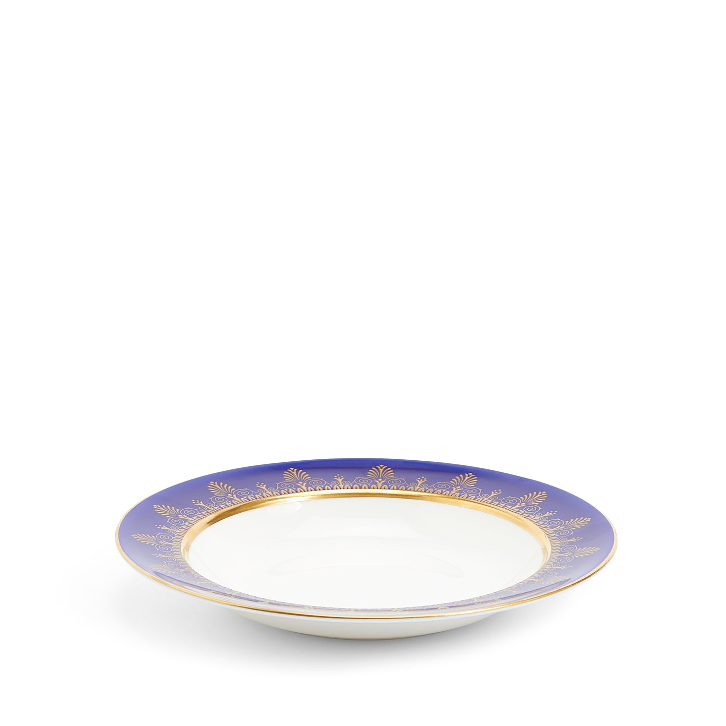 Wedgwood Anthemion Blue Rim Soup