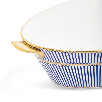 Wedgwood Anthemion Blue Serving Bowl