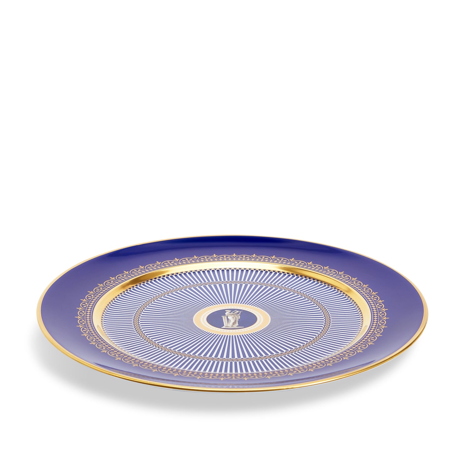 Wedgwood Anthemion Blue Plate 30cm