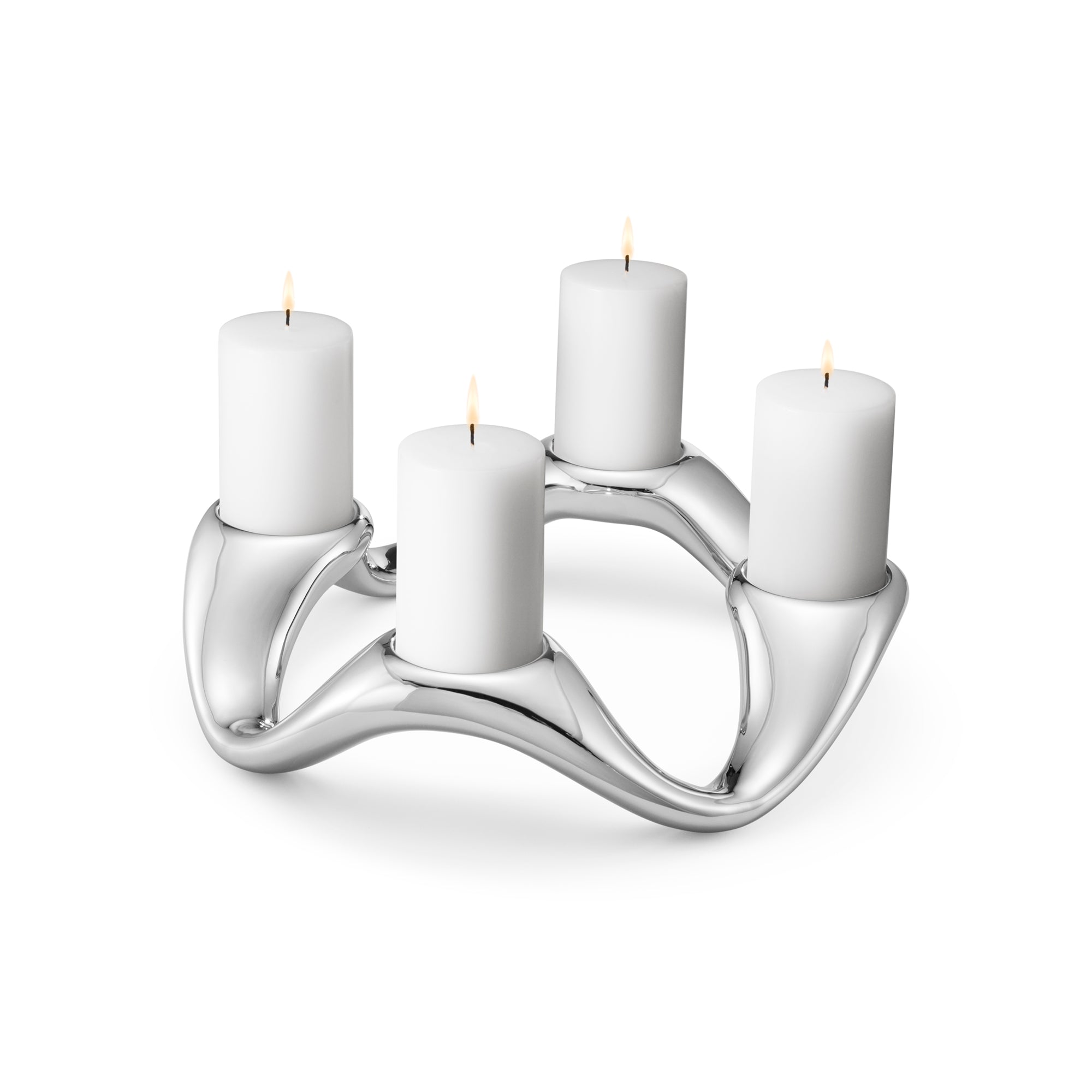 Georg Jensen Cobra Round Candle Holder
