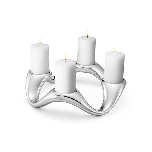 Georg Jensen Cobra Round Candle Holder
