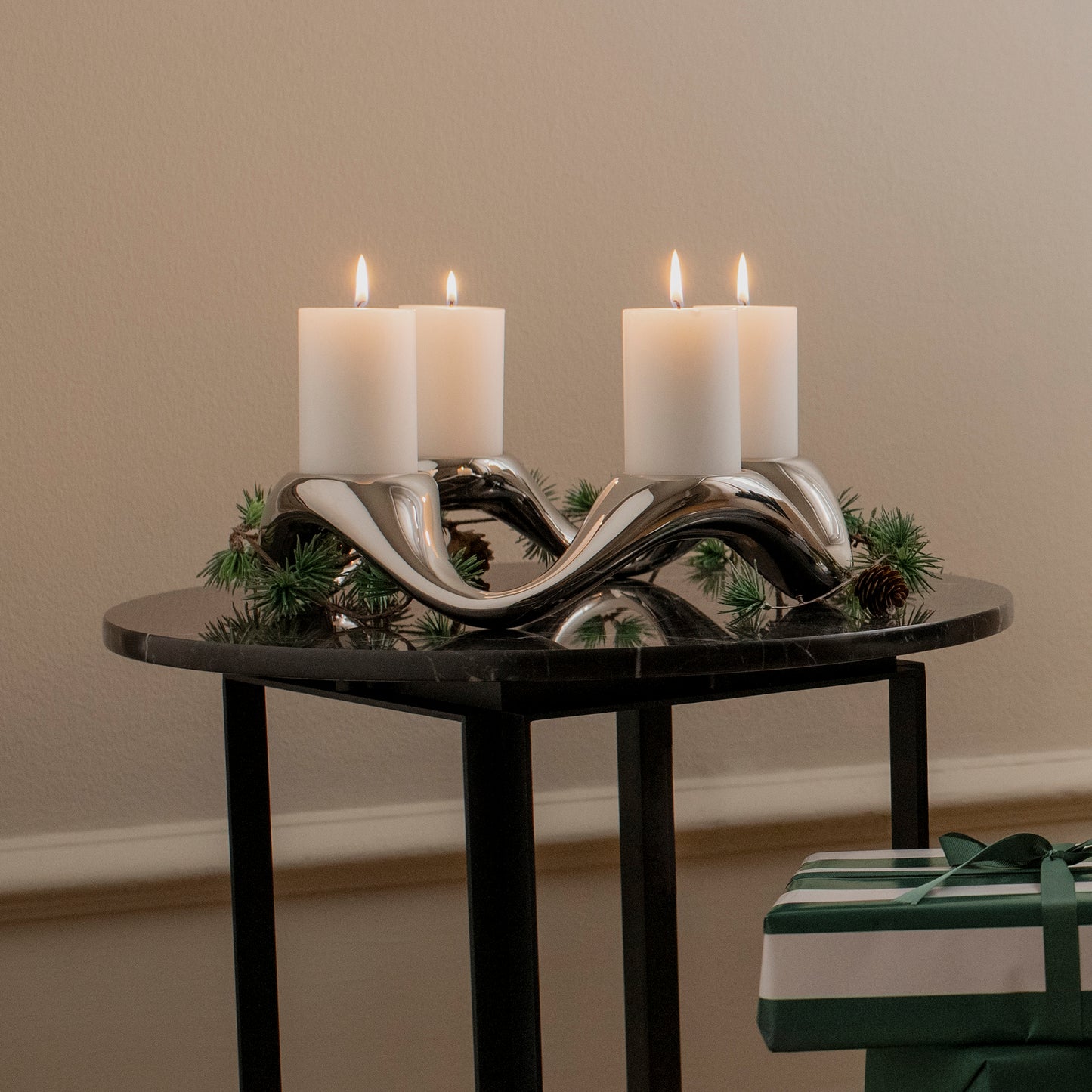 Georg Jensen Cobra Round Candle Holder