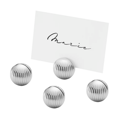 Georg Jensen Bernadotte Table Card Holders Set of 4