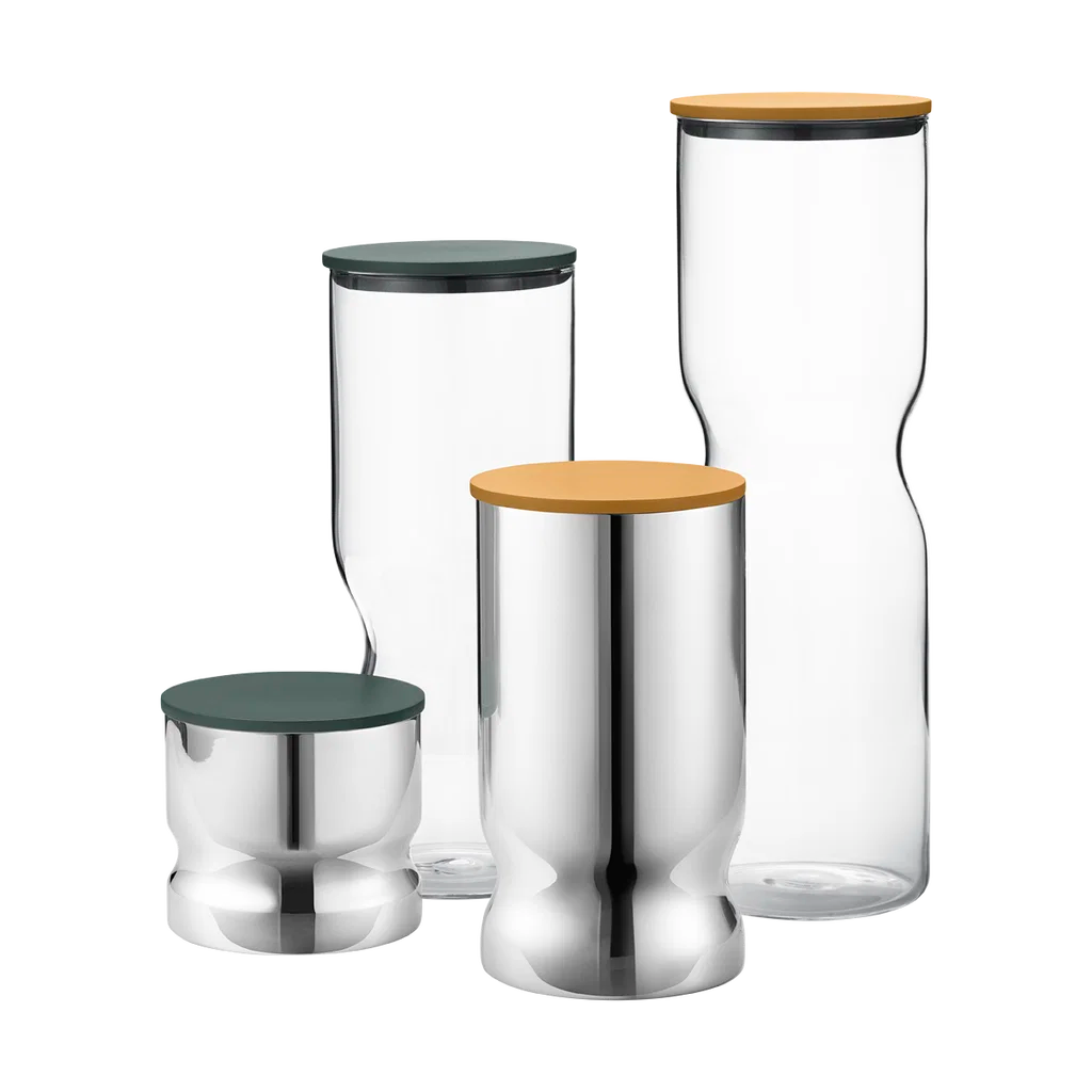 Georg Jensen Alfredo Stainless Steel Canister - Green