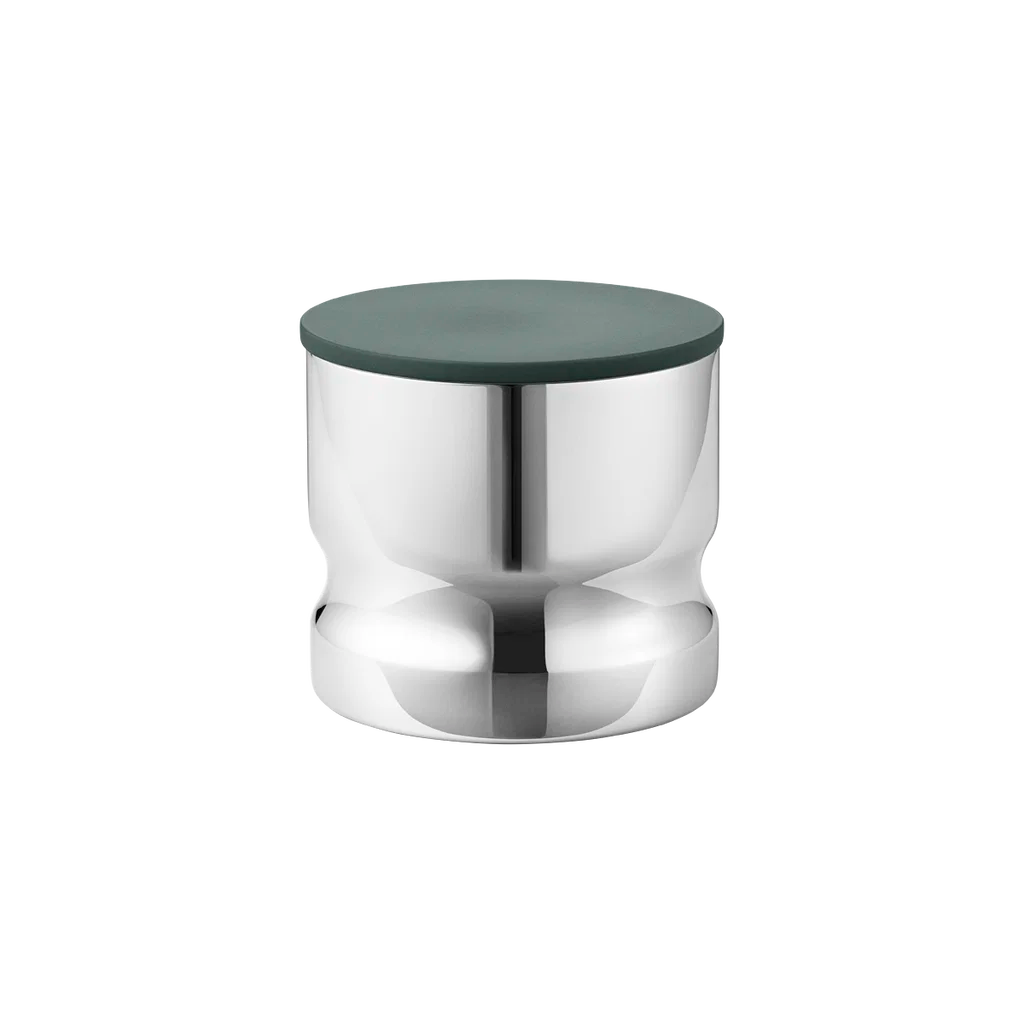 Georg Jensen Alfredo Stainless Steel Canister - Green
