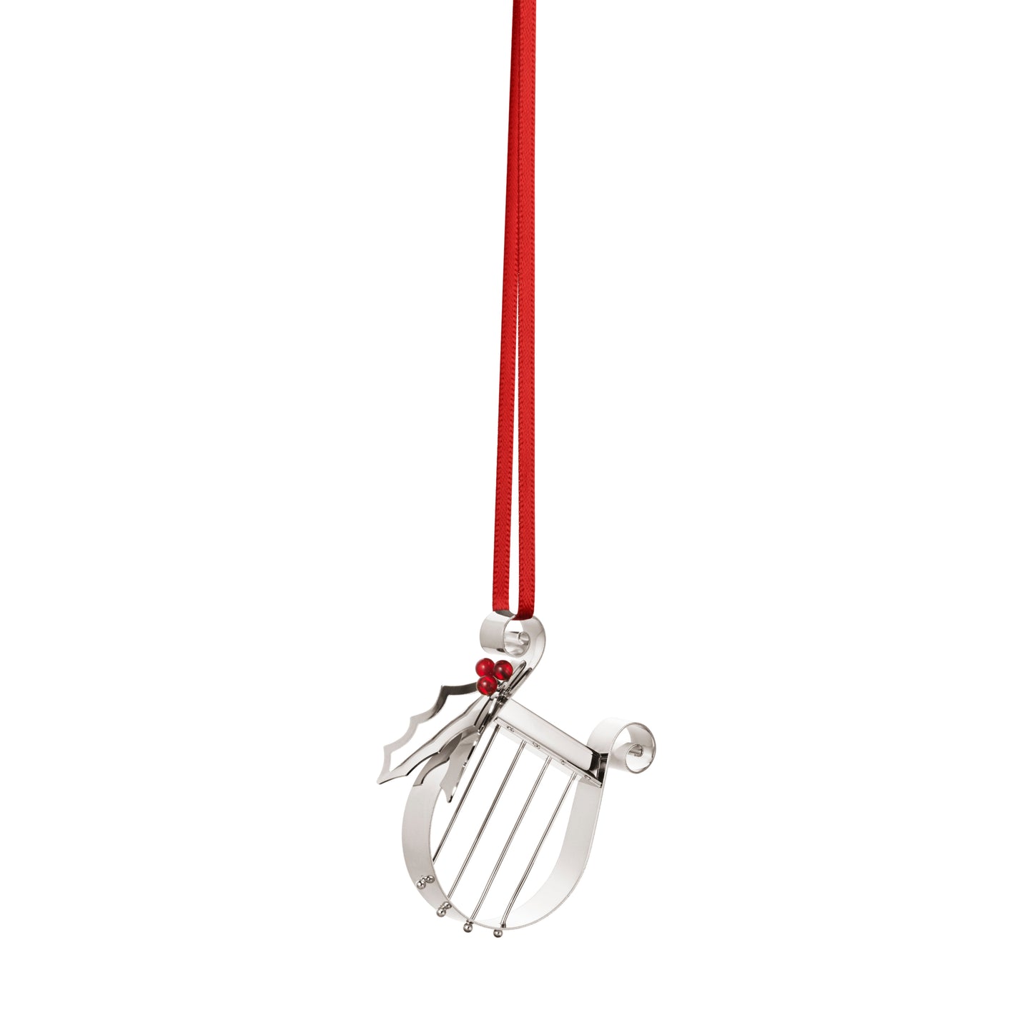 Georg Jensen 2026 Palladium Holiday Ornament Harp - DELIVERY JULY