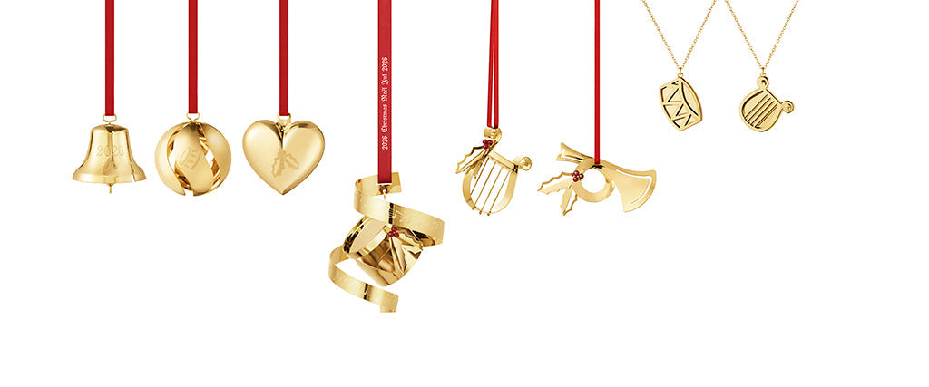 Georg Jensen 2026 Gold Ornament Set, of 8
