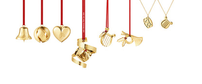 Georg Jensen 2026 Gold Ornament Set, of 8 -DELIVERY JULY