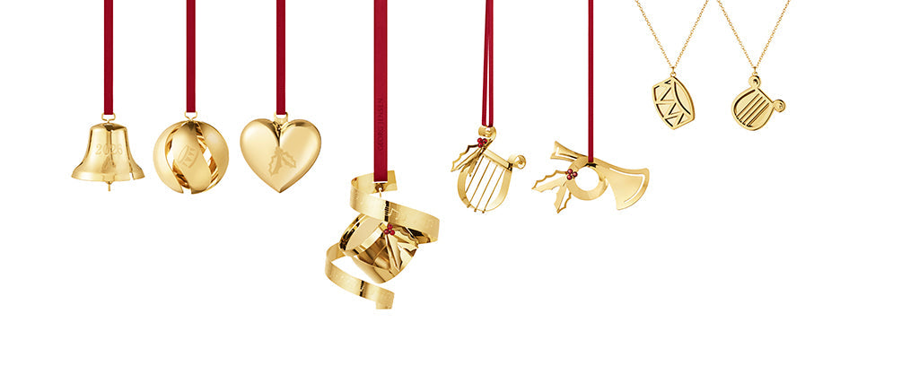 Georg Jensen 2026 Gold Ornament Set, of 8