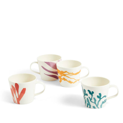 Royal Doulton Mug 1815 Bright 400ml Multicolour Mixed Pattern Set of 4