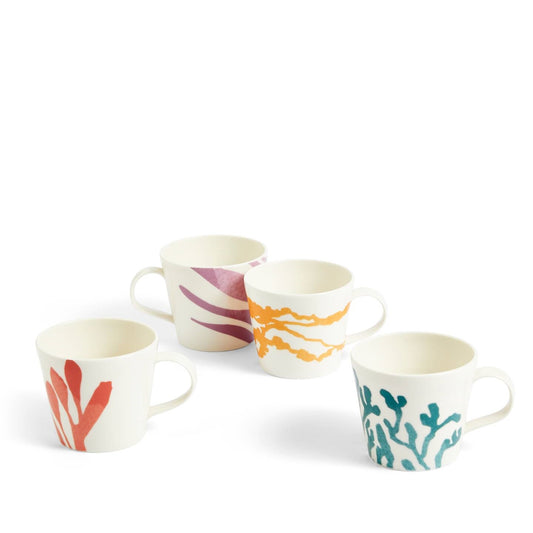 Royal Doulton Mug 1815 Bright 400ml Multicolour Mixed Pattern Set of 4