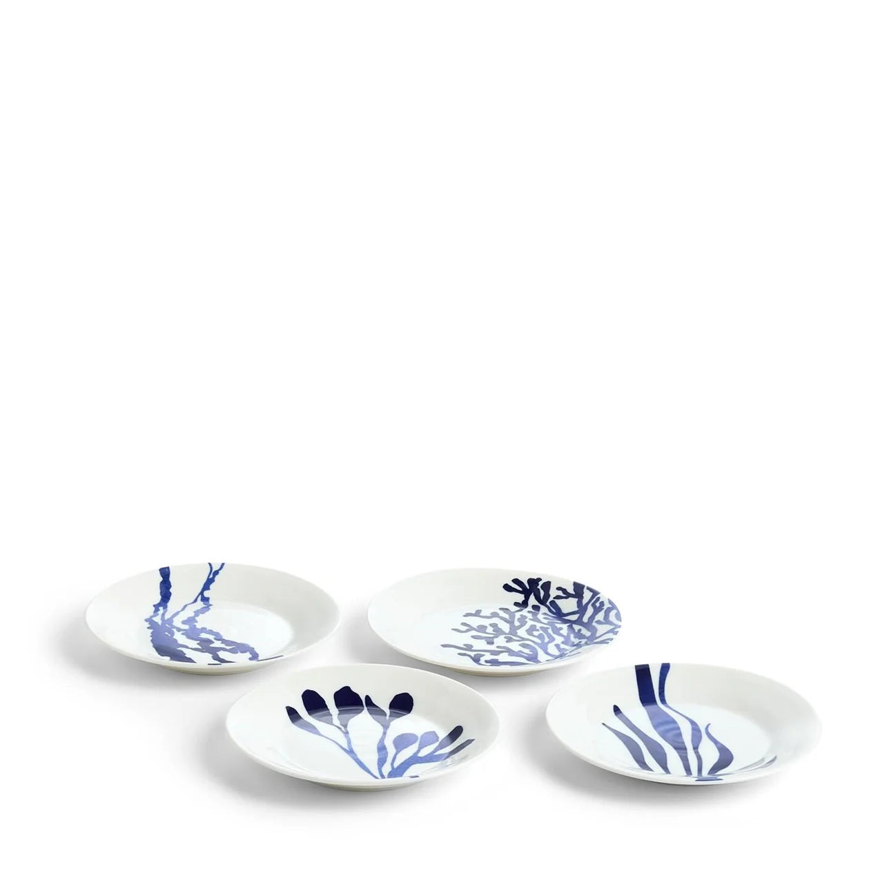Royal Doulton Pacific Blue Plate 16cm Mixed Patterns Blue Set of 4