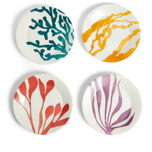 Royal Doulton 1815 Bright Plate 24cm Multicolour Mixed Pattern Set of 4
