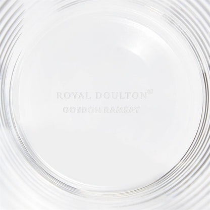 Royal Doulton Gordon Ramsay Maze Clear Tumbler Glass Set of 4