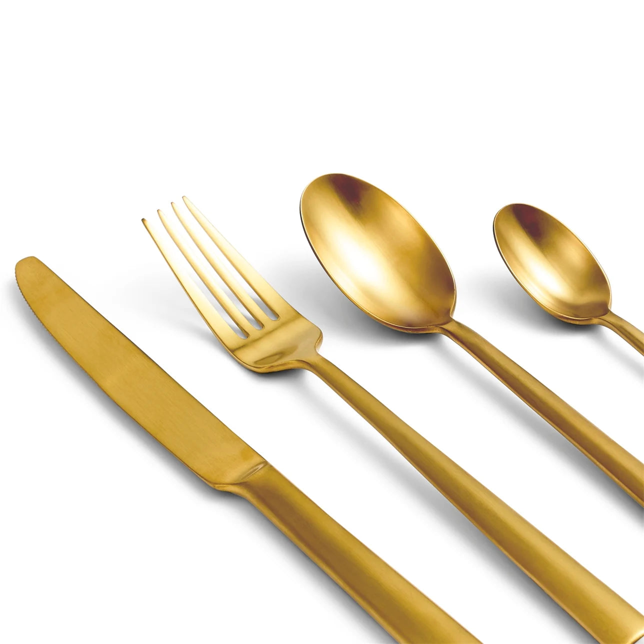Wedgwood Lunar Gold 16 Piece Cutlery Set