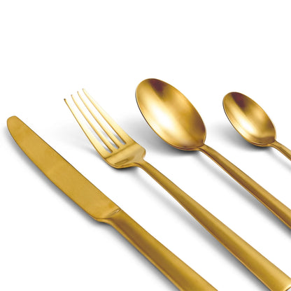 Wedgwood Lunar Gold 16 Piece Cutlery Set