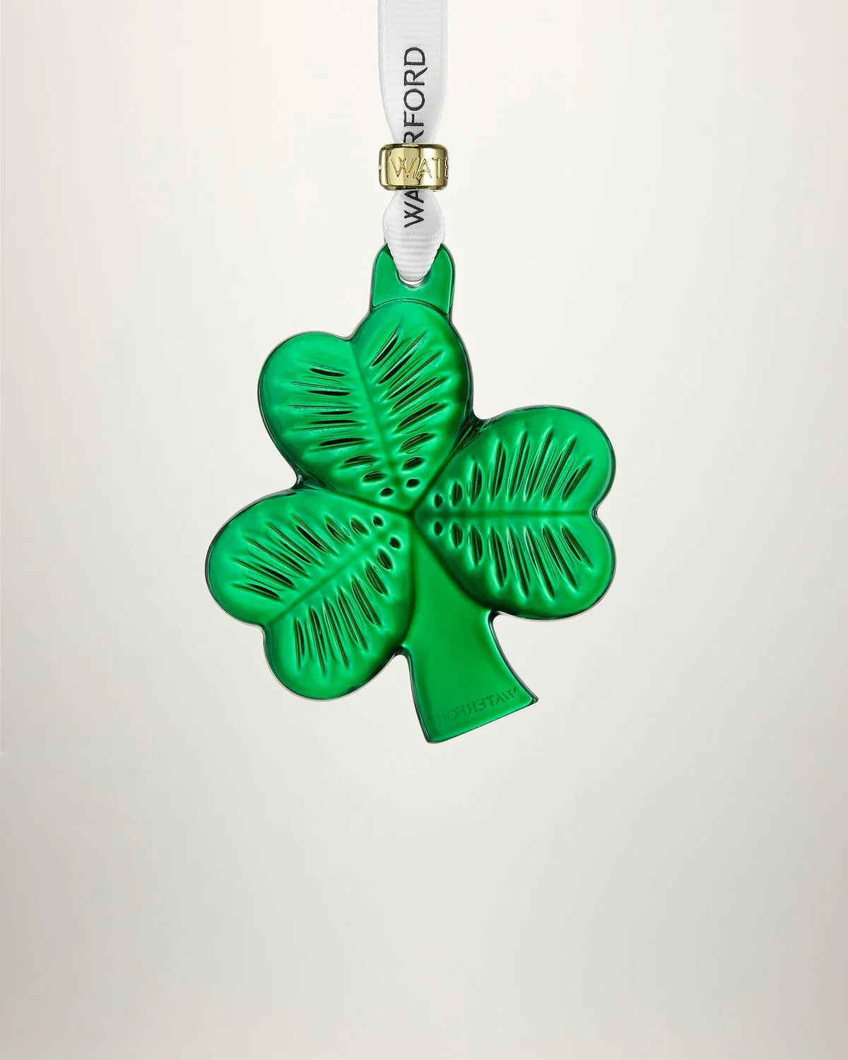 Waterford Christmas Mini Shamrock Green Ornament
