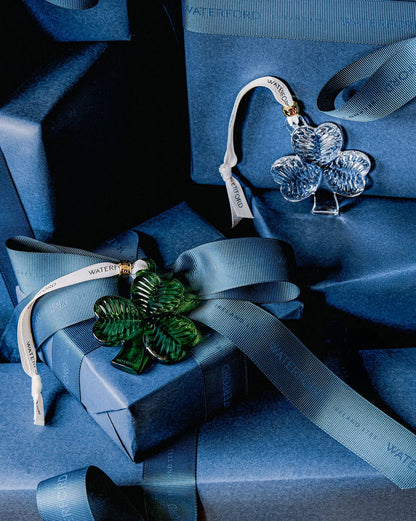 Waterford Christmas Mini Shamrock Green Ornament