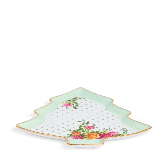 Royal Albert Old Country Roses Christmas Tree Serving Dish 27cm