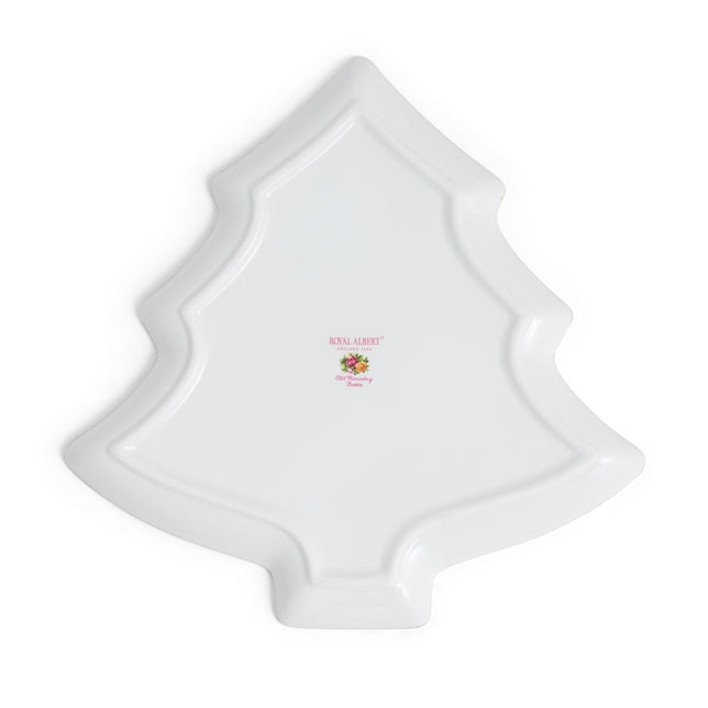 Royal Albert Old Country Roses Christmas Tree Serving Dish 27cm