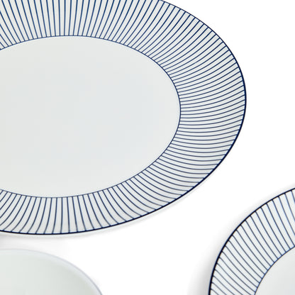 Wedgwood Gio Pinstripe Dinner Set of 8 White